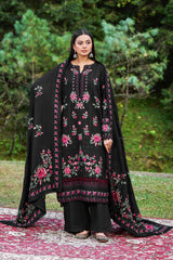 3-PC Unstitched Karandi Embroidered Reet By Ramsha | R-1301