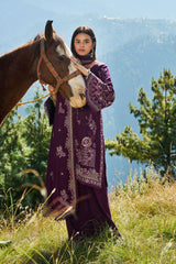 3-PC Unstitched Karandi Embroidered Reet By Ramsha | R-1307