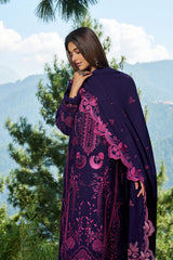 3-PC Unstitched Karandi Embroidered Reet By Ramsha | R-1305