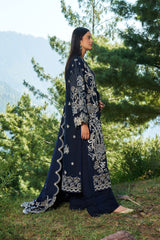 3-PC Unstitched Karandi Embroidered Reet By Ramsha | R-1308