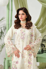 3-PC Unstitched Embroidered Lawn Rawayat By Ramsha | Y-1501