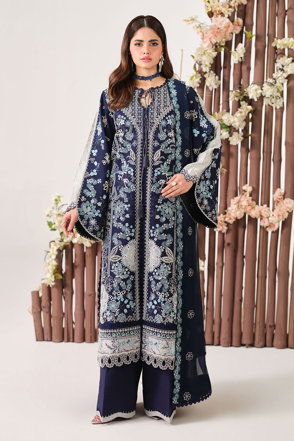 3-PC Unstitched Embroidered Lawn Rawayat By Ramsha | Y-1507