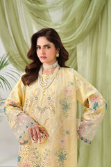3-PC Unstitched Embroidered Lawn Rawayat By Ramsha | Y-1506