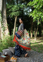 3Pc DIGITAL PRINTED SLUB KHADDAR Unstitched Suit ASTRA By Elaf Premium