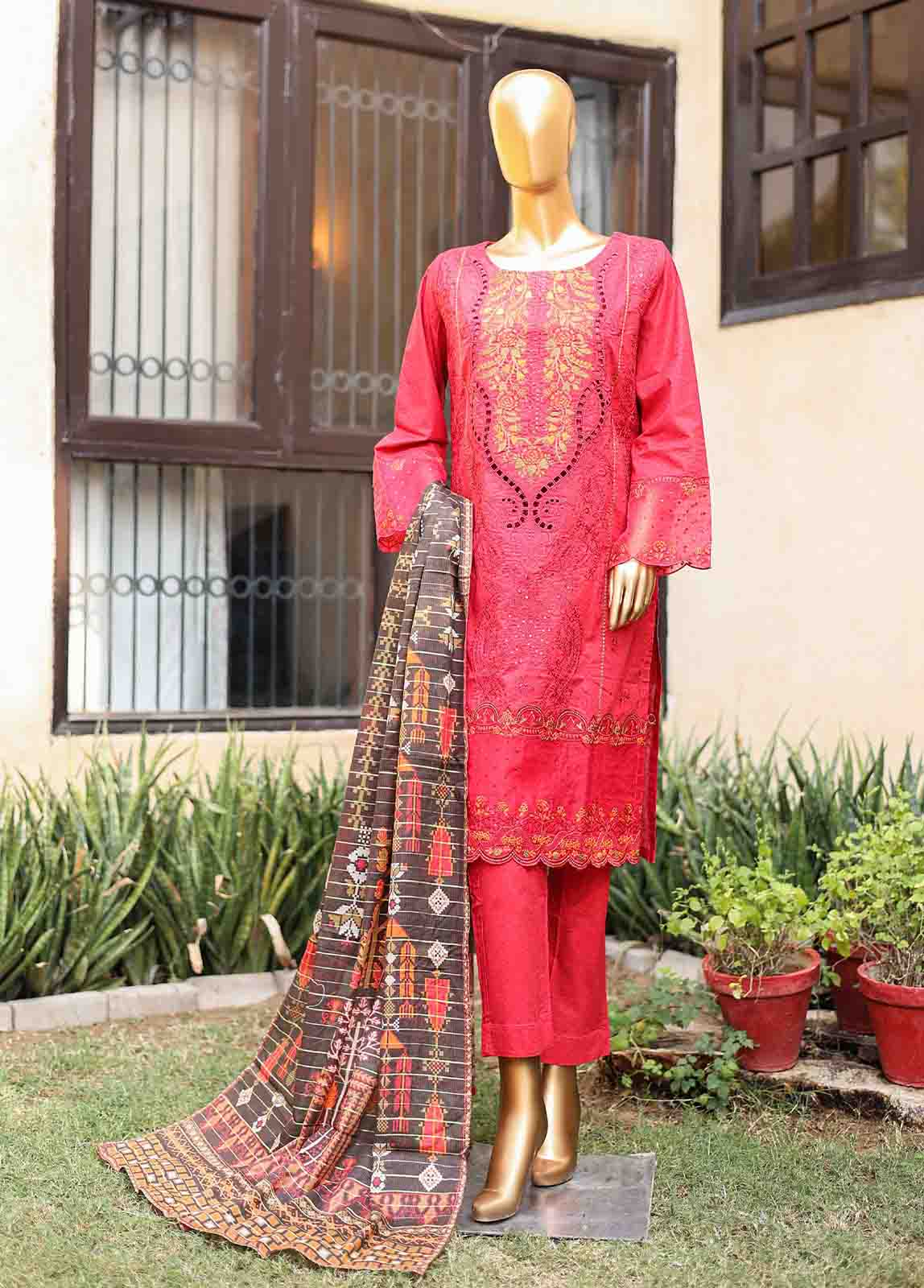 Bin Saeed SMLF-EMB-402 B | 3 Piece Stitched Embroidered Collection