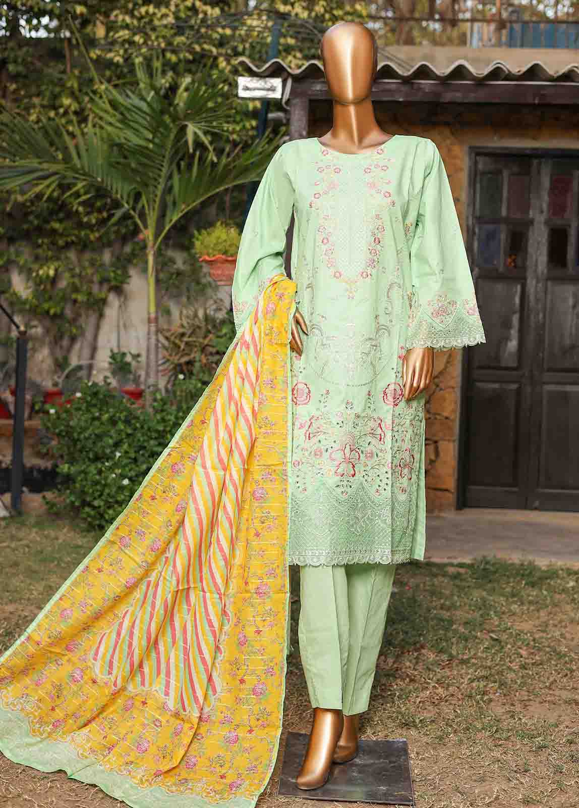 Bin Saeed SMLF-EMB-423 - B | 3 Piece Stitched Embroidered Collection