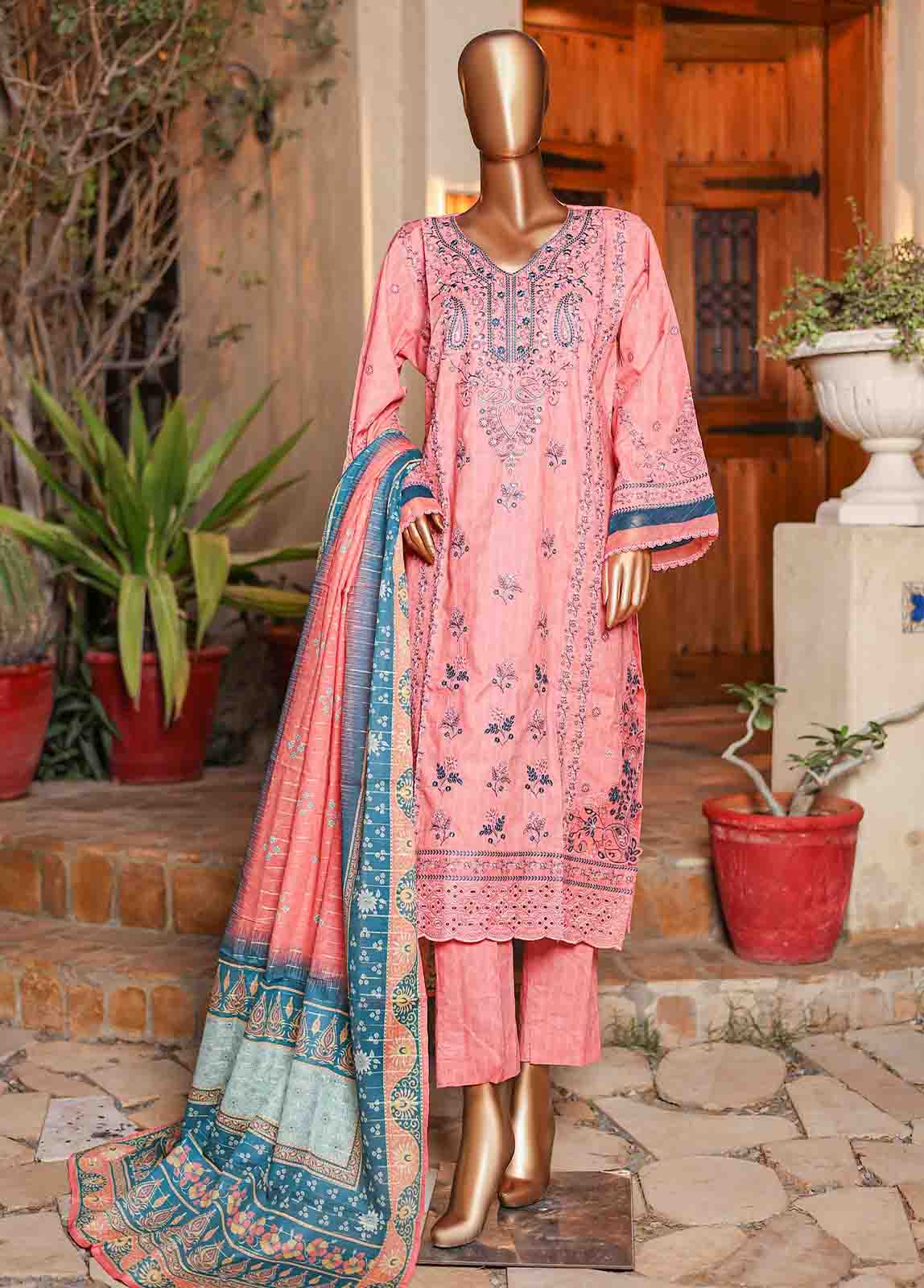 Bin Saeed SMLF-EMB-433 B | 3 Piece Stitched Embroidered Collection