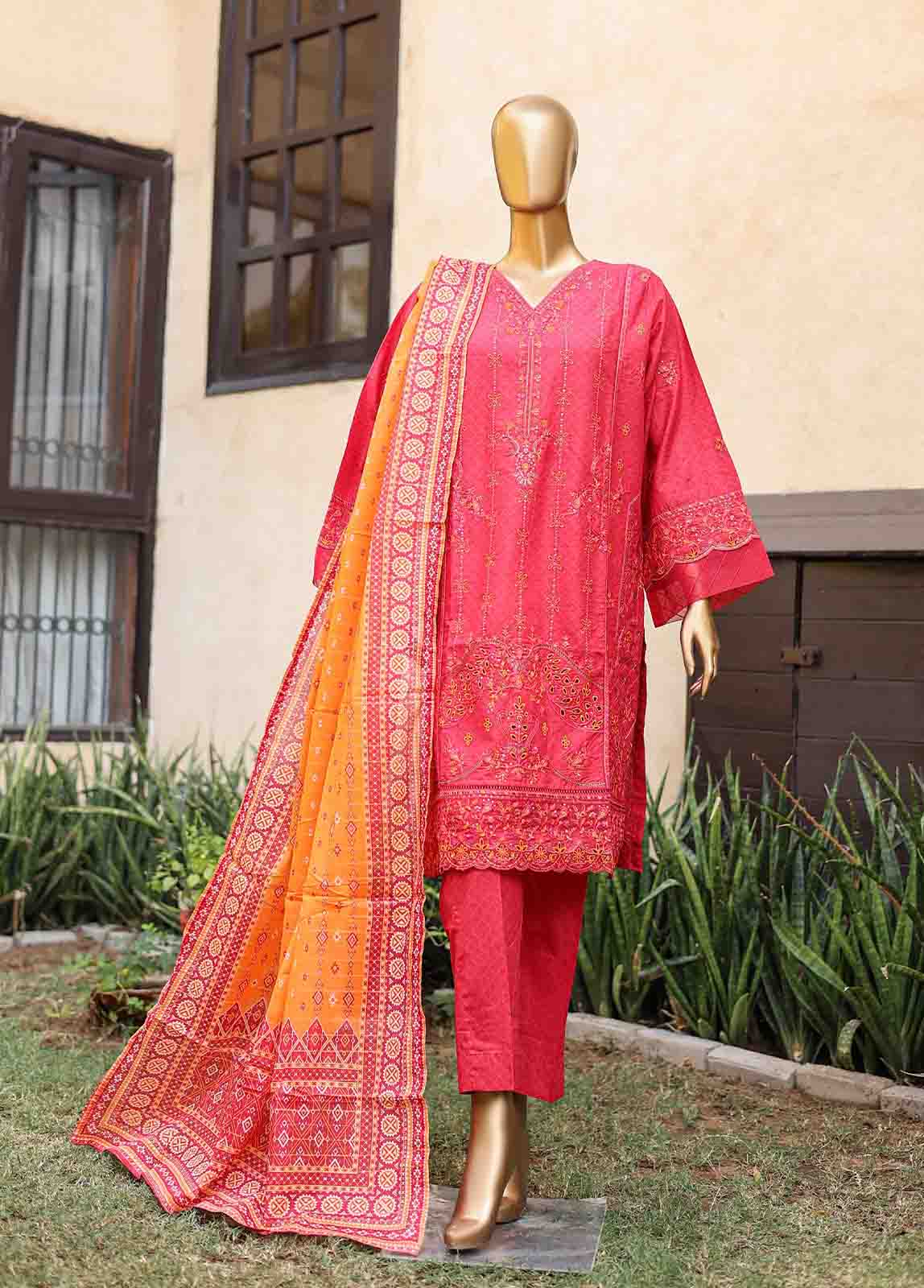 Bin Saeed SMLF-EMB-448 B | 3 Piece Stitched Embroidered Collection