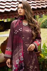 Y-1102 | 3Pc Unstitched Suit Embroidered Lawn Vol-11 Riwayat By Ramsha