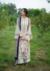 3Pc DIGITAL PRINTED SLUB KHADDAR Unstitched Suit ROAM By Elaf Premium