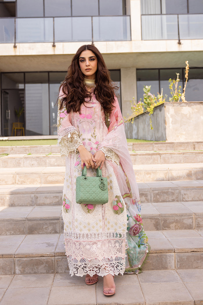 LAUREL - SRLL24-01 | 3PC Unstitched Luxury Lawn By Saira Rizwan