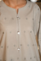 2-PC Stitched Cotton Chikankari By Casual Lite | CSL 02