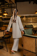 2-PC Stitched Cotton Chikankari By Casual Lite | CSL 02