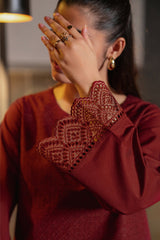2-PC Stitched Cotton Chikankari By Casual Lite | CSL 03