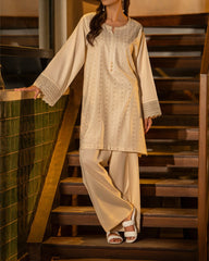 2-PC Stitched Cotton Chikankari By Casual Lite | CSL 04