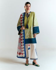 3-PC Unstitched Digital Printed Embroidered By Jugnu | BIA