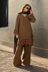 3-pc Unstitched Wool Shawl Poshima By Charizma | PSW5-11