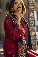 3-pc Unstitched Wool Shawl Poshima By Charizma | PSW5-14