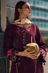 3-pc Unstitched Wool Shawl Poshima By Charizma | PSW5-10