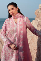 Pearls | 3Pc Unstitched Suit Lawnkari Summer Together By Afrozeh