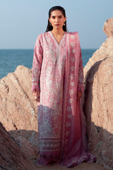Pearls | 3Pc Unstitched Suit Lawnkari Summer Together By Afrozeh