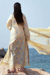 3-PC Unstitched Embroidered Soft Prints By Afrozeh | Baroque
