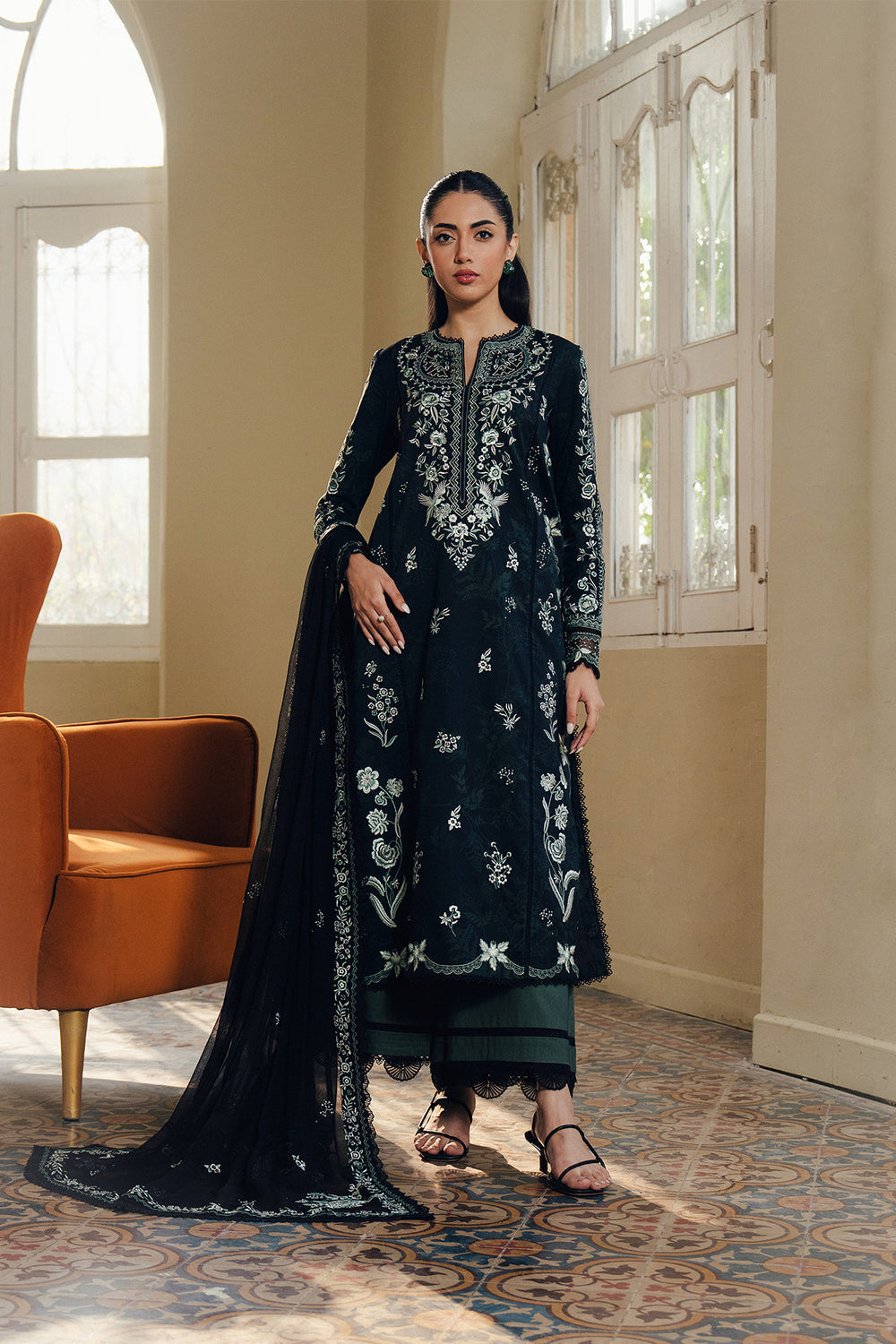 3-PC Unstitched Printed Lawn Daybreak By Afrozeh | Cloudveil