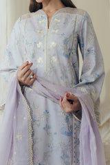 3-PC Unstitched Printed Lawn Daybreak By Afrozeh | DoveMist