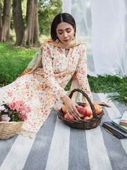 3-PC Unstitched Printed Lawn Whimsical Garden By Celts | WG - 01