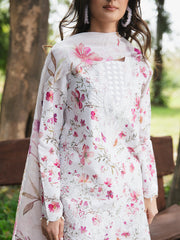 3-PC Unstitched Printed Lawn Whimsical Garden By Celts | WG - 04