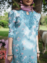 3-PC Unstitched Printed Lawn Whimsical Garden By Celts | WG - 07