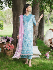 3-PC Unstitched Printed Lawn Whimsical Garden By Celts | WG - 07