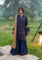 3Pc DIGITAL PRINTED SLUB KHADDAR Unstitched Suit ELSEWHERE By Elaf Premium