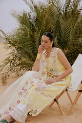 3-PC Unstitched Embroidered Luxury Lawn By Saira Rizwan | AREZOU