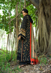 3Pc DIGITAL PRINTED SLUB KHADDAR Unstitched Suit NOIRE By Elaf Premium