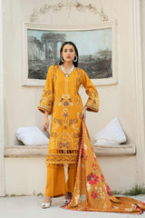 WP-484 | 3 PC Unstitched Suit Dhanak Embroidered Vol 1 Tabeer By Wania