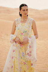 3-PC Unstitched Embroidered Luxury Lawn By Saira Rizwan | AREZOU